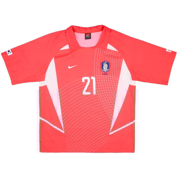 2002-03 South Korea Home Shirt J.S.Park #21 - 10/10 - (M)