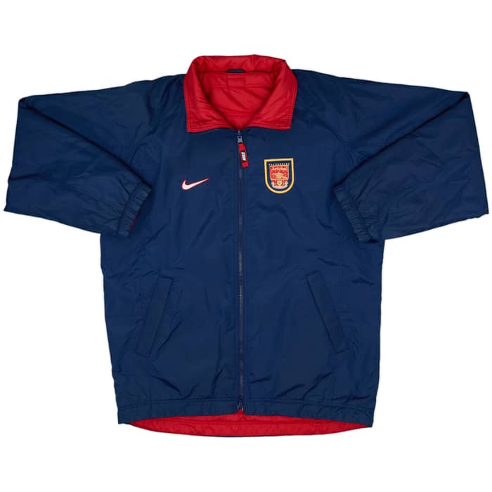 1998-99 Arsenal Nike Reversible Padded Bench Coat - 7/10 - (XL)