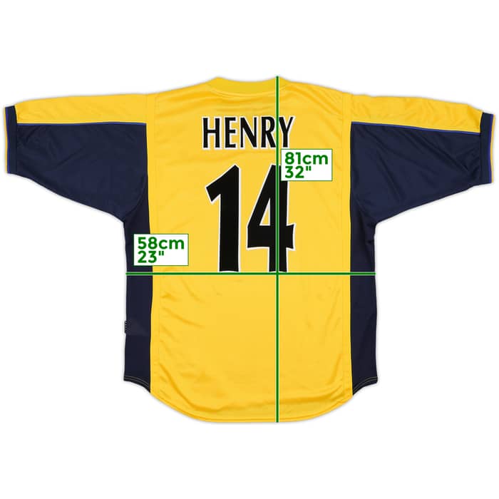 1999-01 Arsenal Away Shirt Henry #14 - 7/10 - (L)