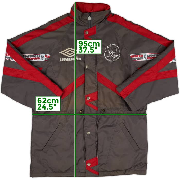 1995-96 Ajax Umbro Padded Bench Coat - 8/10 - (L)