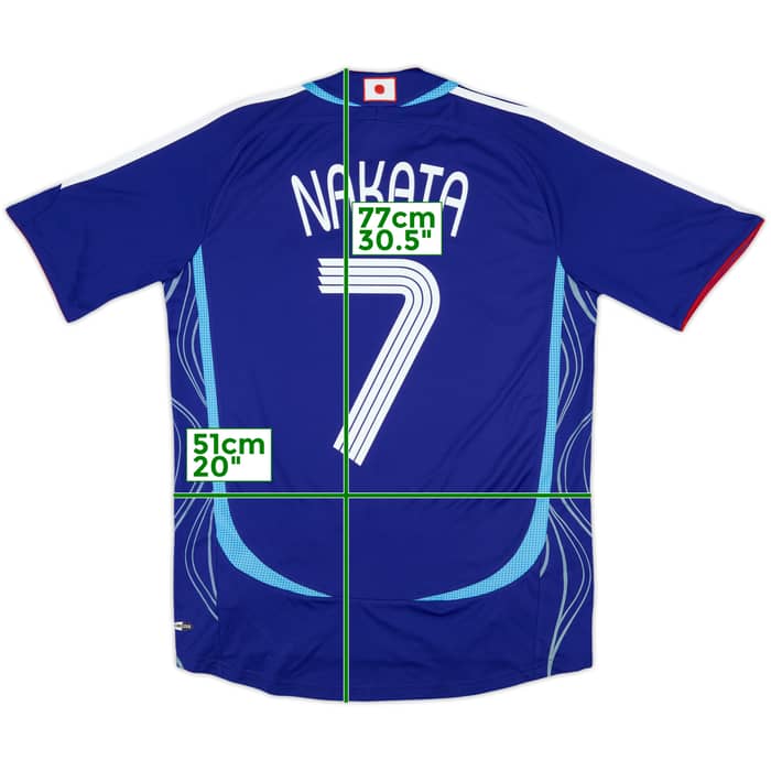 2006-08 Japan Home Shirt Nakata #7 - 8/10 - (S)