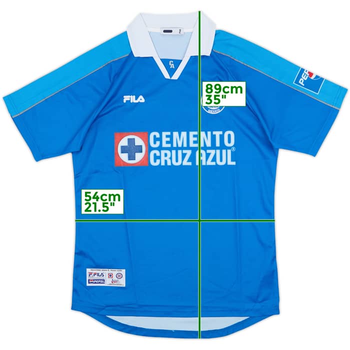 2000-02 Cruz Azul Home Shirt - 9/10 - (L)