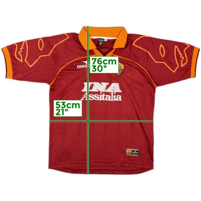 1999-00 Roma Home Shirt - 5/10 - (L)