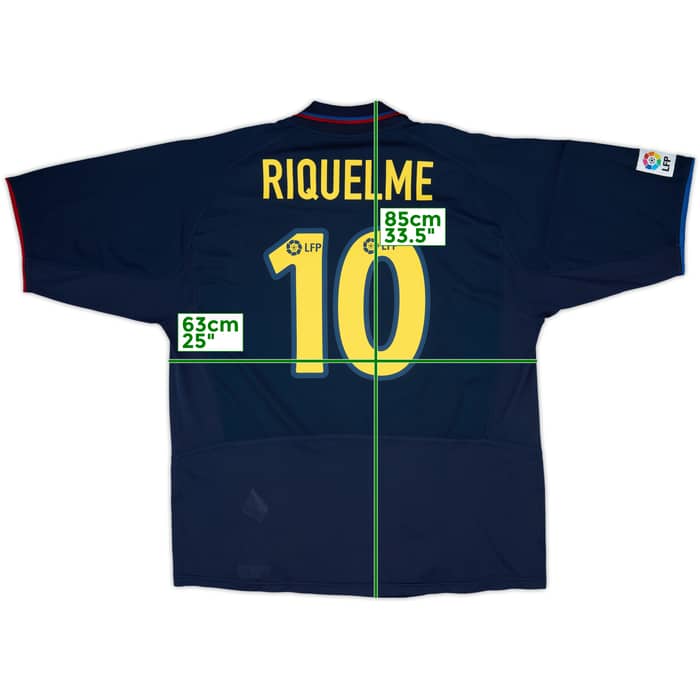 2002-03 Barcelona Away Shirt Riquelme #10 - 8/10 - (XL)