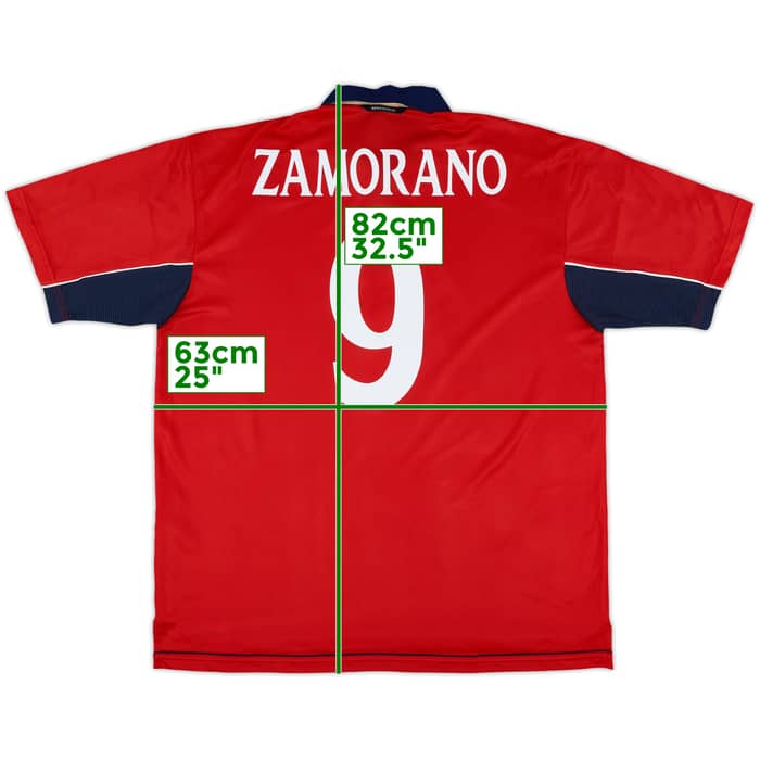 2000-01 Chile Home Shirt Zamorano #9 - 9/10 - (XL)