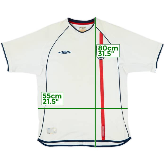 2001-03 England Home Shirt - 5/10 - (L)