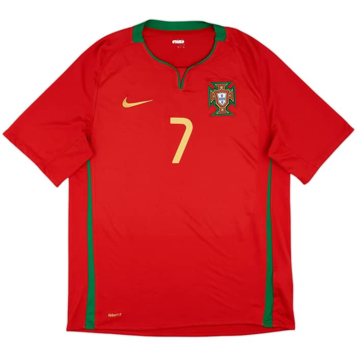 2008-10 Portugal Home Shirt Ronaldo #7 - 8/10 - (L)