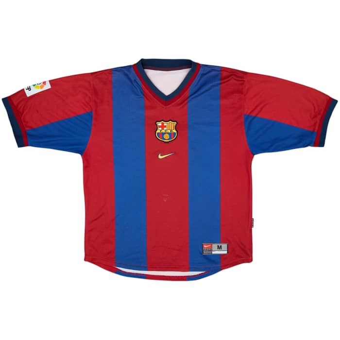 1998-00 Barcelona Home Shirt Rivaldo #11 - 6/10 - (M)