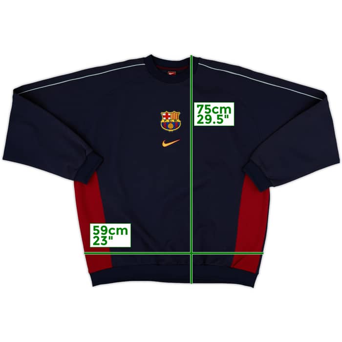 1999-00 Barcelona Nike Sweat Top - 8/10 - (XL)