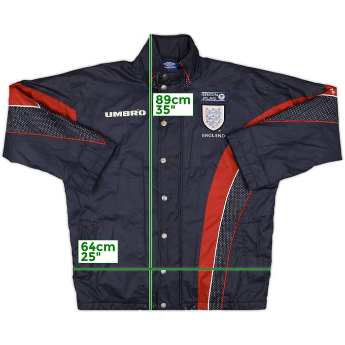 1998-99 England Umbro Hooded Rain Jacket - 7/10 - (S)
