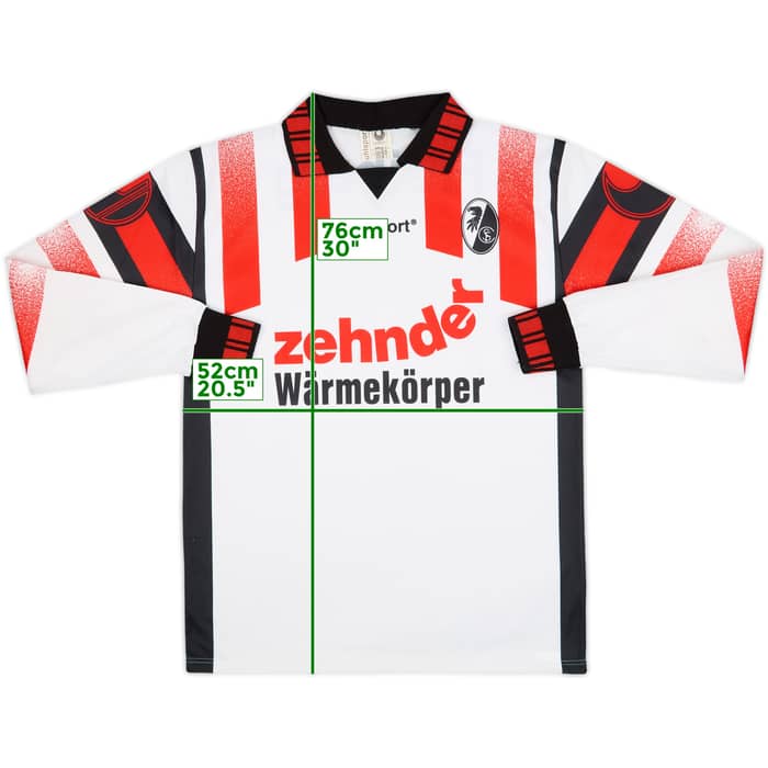 1995-96 Freiburg Away L/S Shirt - 8/10 - (L)