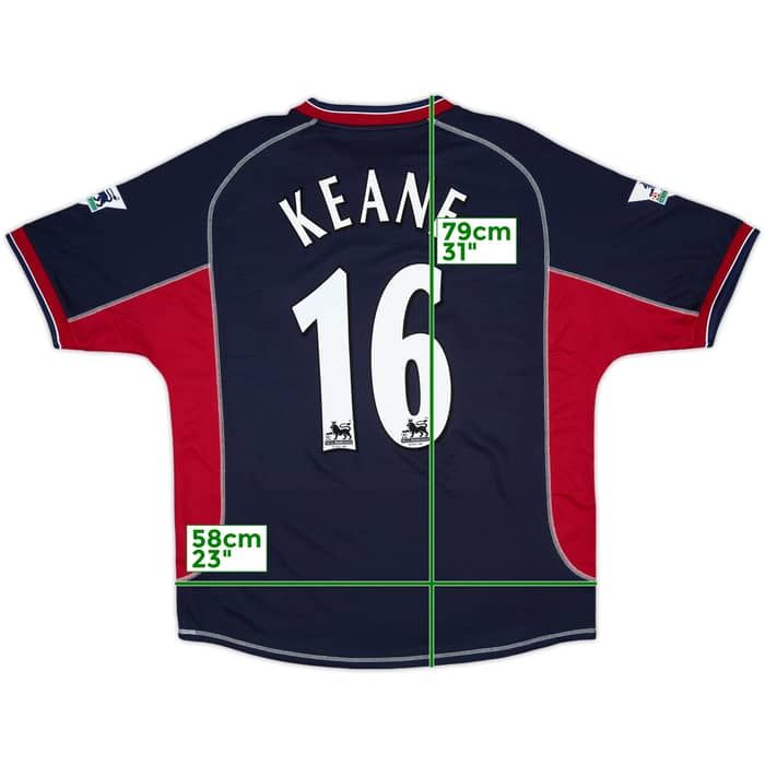 2000-01 Manchester United Third Shirt Keane #16 - 9/10 - (L)