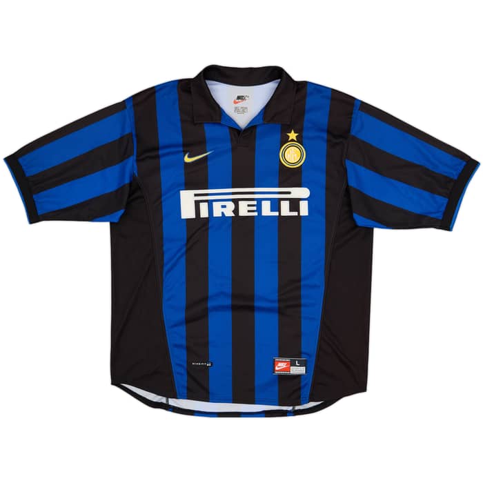 1998-99 Inter Milan Home Shirt Ronaldo #9 - 9/10 - (L)