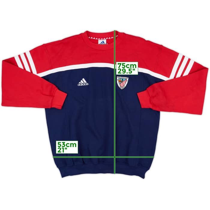 2000-01 Athletic Bilbao adidas Sweat Top - 7/10 - (L)