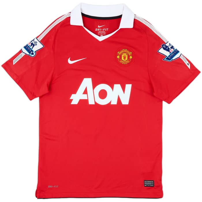 2010-11 Manchester United Home Shirt Scholes #18 - 8/10 - (S)