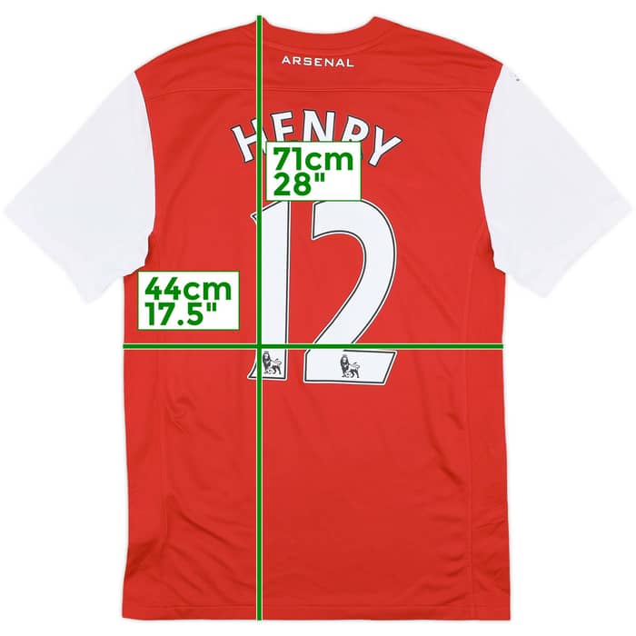 2011-12 Arsenal Home Shirt Henry #12 - 9/10 - (S)