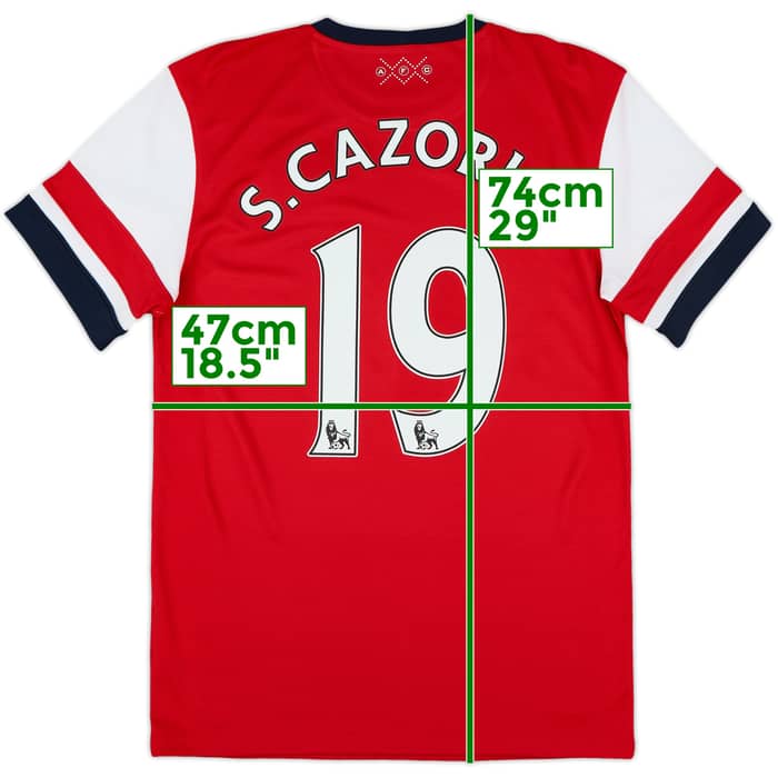 2012-14 Arsenal Home Shirt S.Cazorla #19 - 10/10 - (S)