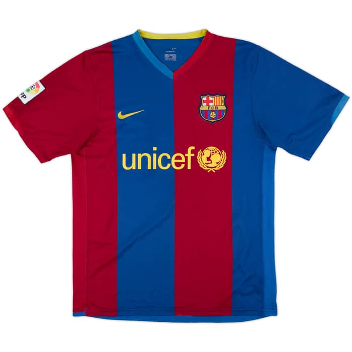 2006-07 Barcelona Home Shirt Ronaldinho #10 - 7/10 - (M)