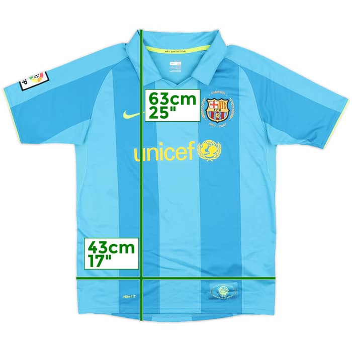 2007-09 Barcelona Away Shirt - 7/10 - (XL.Boys)