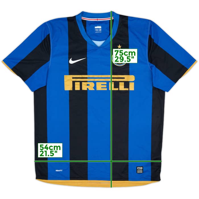 2008-09 Inter Milan Home Shirt - 9/10 - (L)