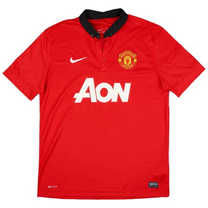2013-14 Manchester United Home Shirt Evra #3 - 5/10 - (L)