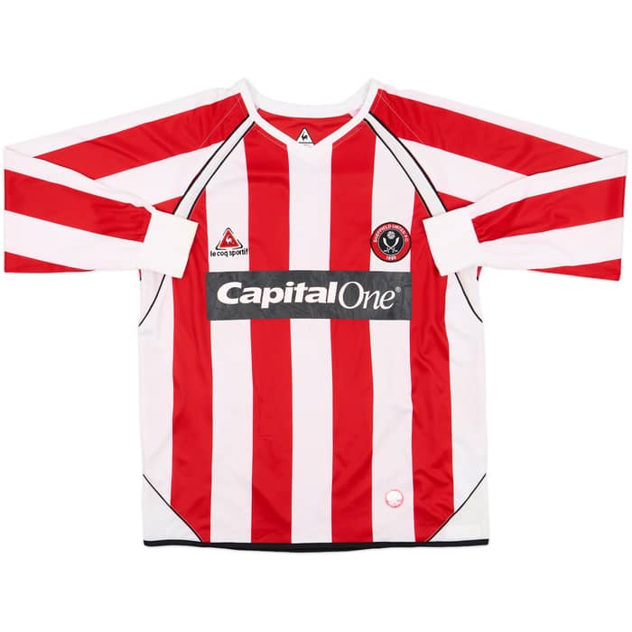 2006-07 Sheffield United Home L/S Shirt - 6/10 - (M)