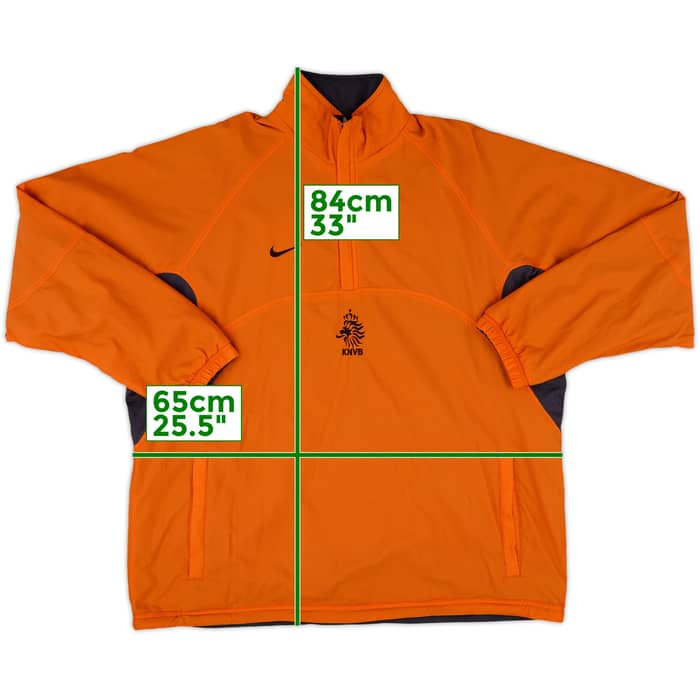 2000-01 Netherlands Nike Reversible 1/4 Zip Track Jacket - 10/10 - (L)