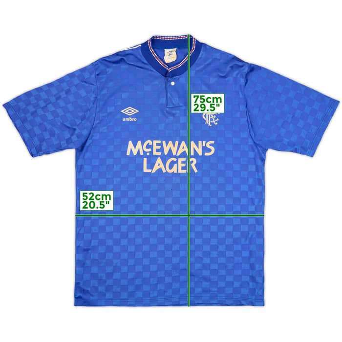 1987-90 Rangers Home Shirt - 5/10 - (M)