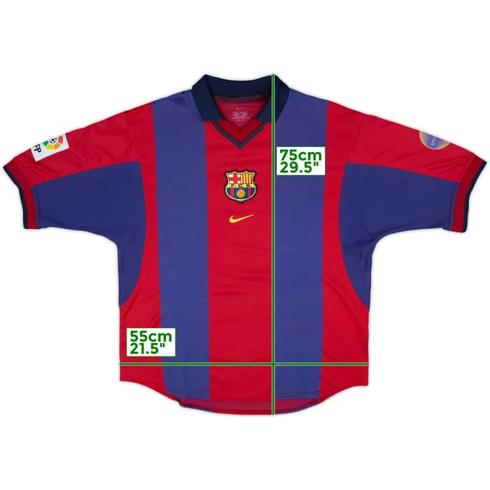 2000-01 Barcelona Home Shirt - 5/10 - (M)
