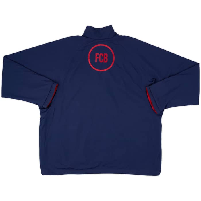 2000-01 Barcelona Nike Reversible 1/2 Zip Track Jacket - 8/10 - (XL)