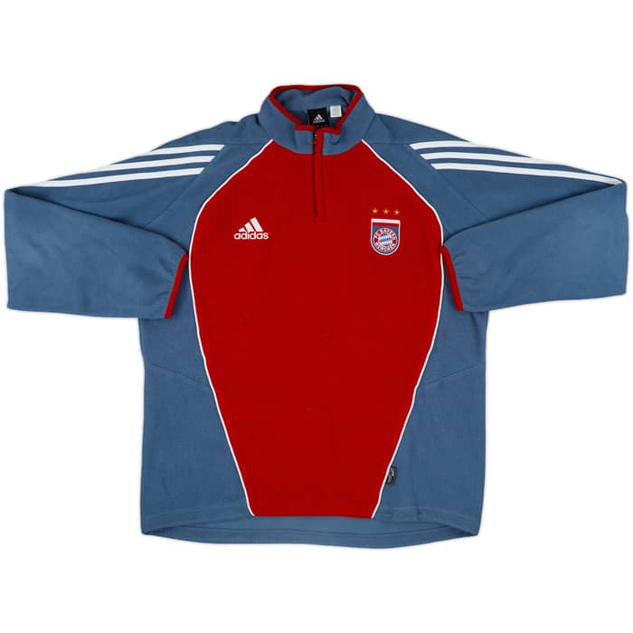 2005-06 Bayern Munich adidas 1/4 Zip Fleece Top - 8/10 - (L/XL)