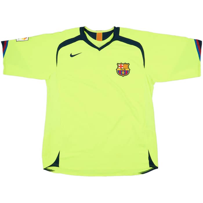 2005-06 Barcelona Away Shirt Ronaldinho #10 - 9/10 - (XL)