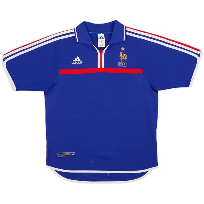 2000-02 France Home Shirt Zidane #10 - 8/10 - (M)