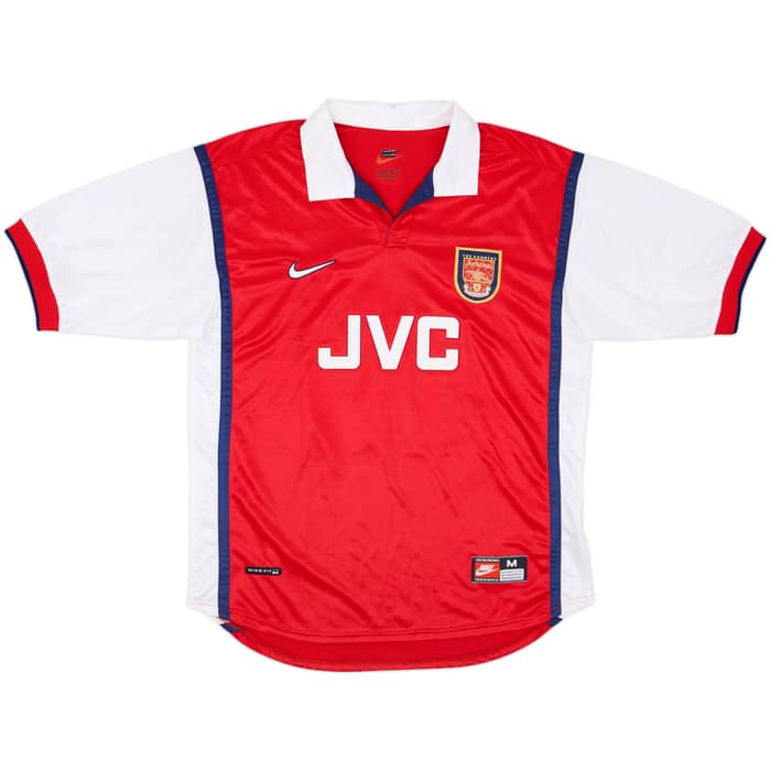 1998-99 Arsenal Home Shirt Bergkamp #10 - 8/10 - (M)