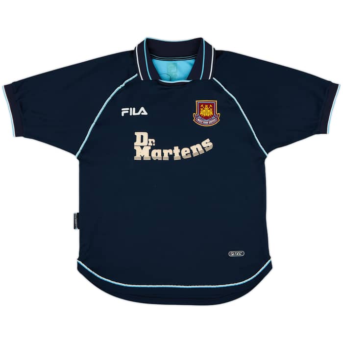 1999-01 West Ham Third Shirt Suker #9 - 8/10 - (L)