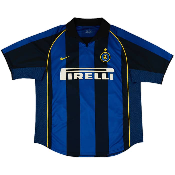 2001-02 Inter Milan Home Shirt Ronaldo #9 - 8/10 - (L)