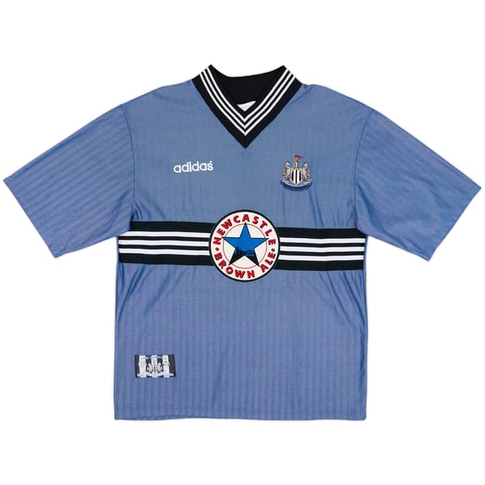 1996-97 Newcastle Away Shirt Shearer #9 - 8/10 - (L)