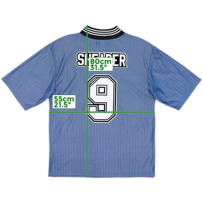 1996-97 Newcastle Away Shirt Shearer #9 - 8/10 - (L)