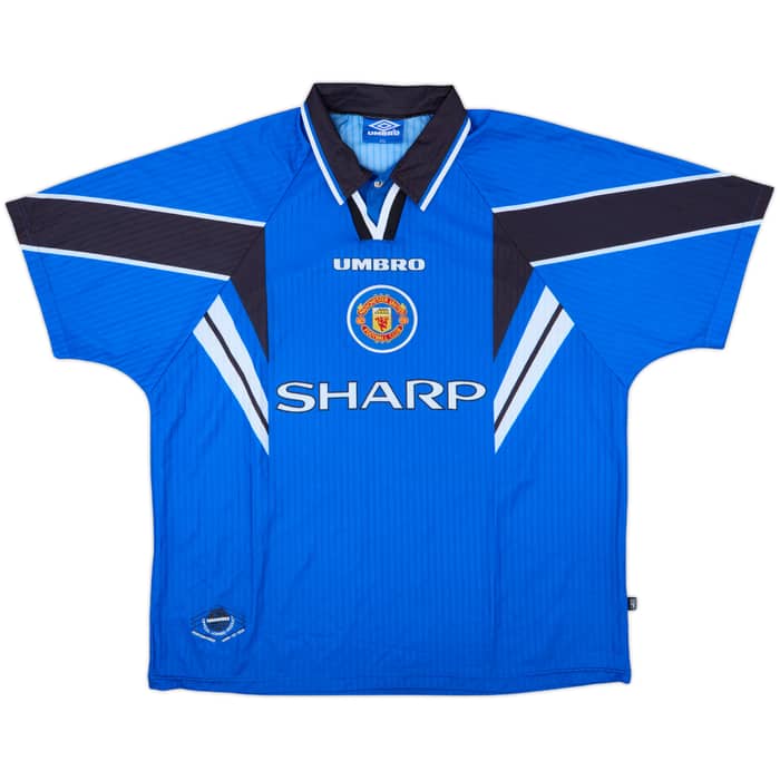 1996-98 Manchester United Third Shirt Cantona #7 - 8/10 - (XXL)