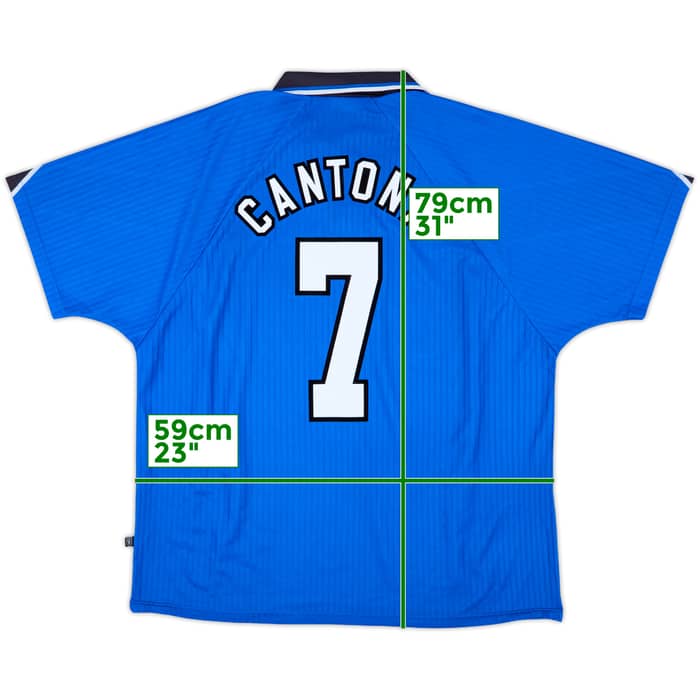 1996-98 Manchester United Third Shirt Cantona #7 - 8/10 - (XXL)