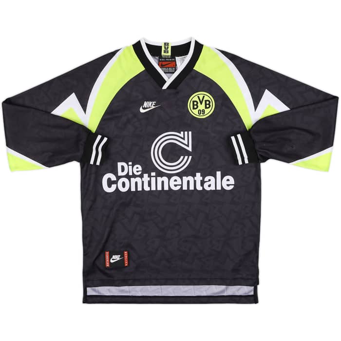 1995-96 Borussia Dortmund Deutscher Meister Away L/S Shirt - 8/10 - (S)