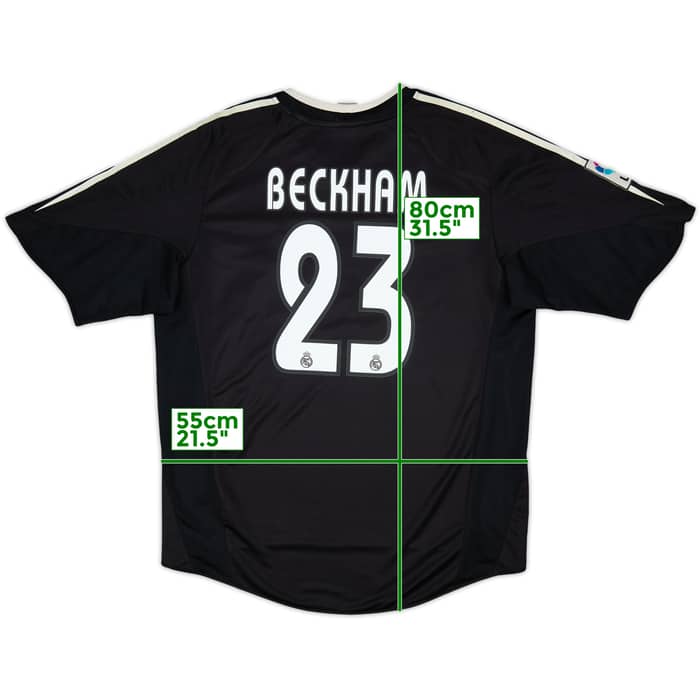 2004-05 Real Madrid Away Shirt Beckham #23 - 7/10 - (L)