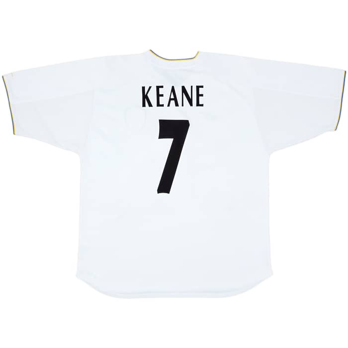 2000-02 Leeds United Home Shirt Keane #7 - 7/10 - (XXL)
