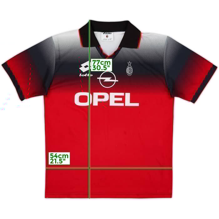 1996-97 AC Milan Lotto Training Shirt - 8/10 - (L)