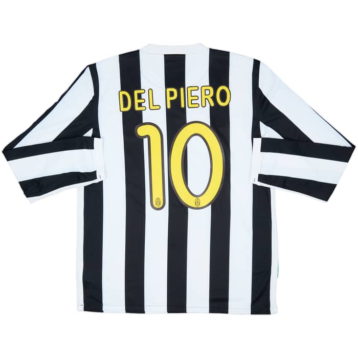 2009-10 Juventus Home L/S Shirt Del Piero #10 - 8/10 - (L)
