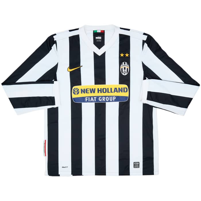 2009-10 Juventus Home L/S Shirt Del Piero #10 - 8/10 - (L)