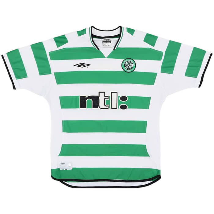 2001-03 Celtic Home Shirt Lennon #18 - 7/10 - (M)