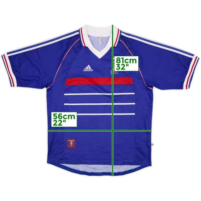 1998-00 France Home Shirt - 8/10 - (XL)
