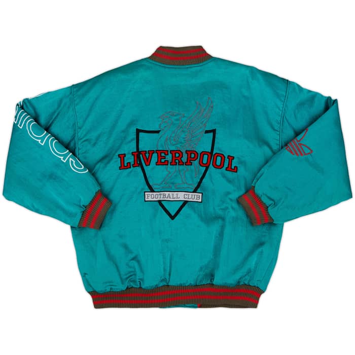 1991-93 Liverpool adidas Padded Bomber Jacket - 8/10 - (S)
