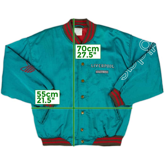1991-93 Liverpool adidas Padded Bomber Jacket - 8/10 - (S)